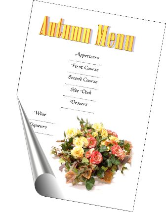 menu per tutte le occasioni