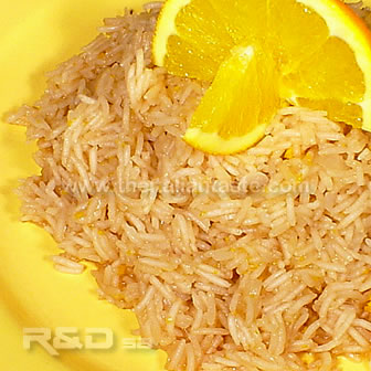 orange-flavoured rice