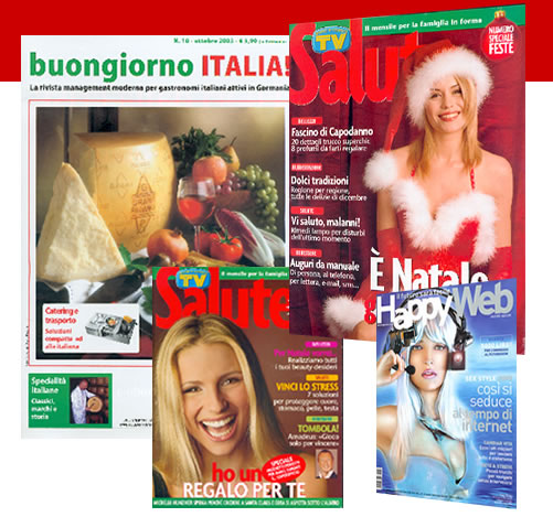alcune riviste con le nostre pubblicazioni