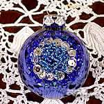 pallina gioielloblu con perline e paillettes