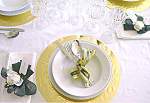 seat at a christmas table