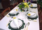 laying the table for easter