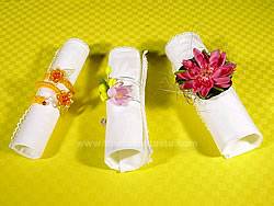 handmade decorated napkin rings