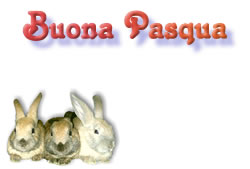 modello di bigliettino per Pasqua con coniglietti
