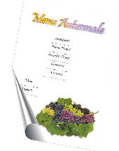 Menu autunnale in formato word