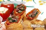 Italian croutons with sun-dried tomatoes