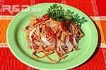 Tagliatelle con storione affumicato