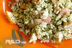 Rice salad with fish