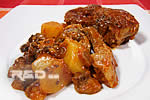 Lamb with mushrooms and potatoes