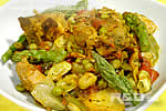 Lamb stew with vegetables and pulses