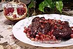 Pomegranade-flavored duck breasts