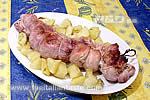 Rolled stuffed rabbit