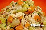 Mustard-flavored chicken salad