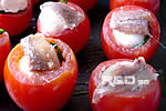 Baked stuffed cherry tomatoes
