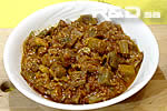 Stewed aubergines