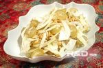 Insalata con i finocchi e l'uva