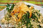 Seafood rice salad