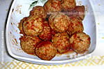 Pork meatballs, Mammola-style. In Calabria dialect: Pruppetti a Mammulisi