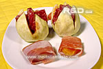 salami served with fresh and dried fruit
