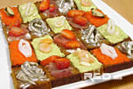 assorted canapè with fish