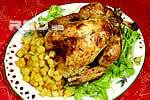 Meat-and-fig-stuffed turkey