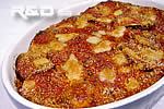 Light eggplant parmesan, without frying