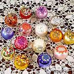 Christmas balls decorated by hand with pearls, beads and sequins
