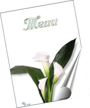 free menu card  