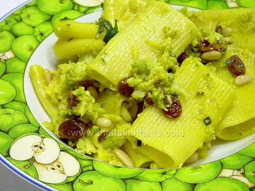 Rigatoni con broccoli arriminati