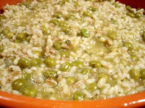 Rice and peas (the famous Venetian risi & bisi)