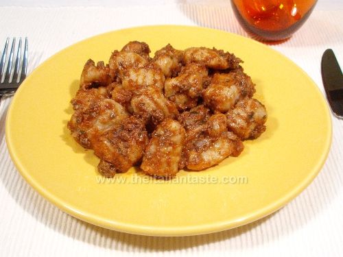 Gnocchi with horse-meat sauce
