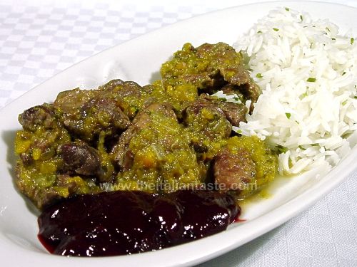 Stewed, with Basmati rice