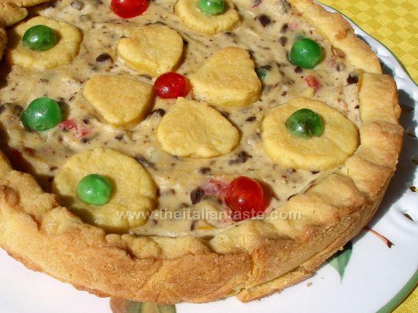 Crostata con ricotta e canditi