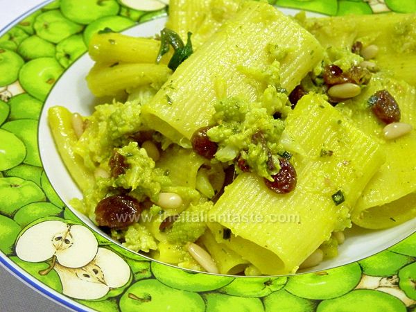 Rigatoni con broccoli arriminati