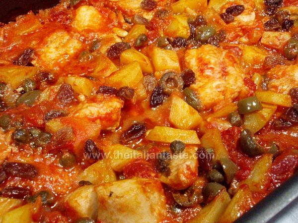 Agghiotta salt cod