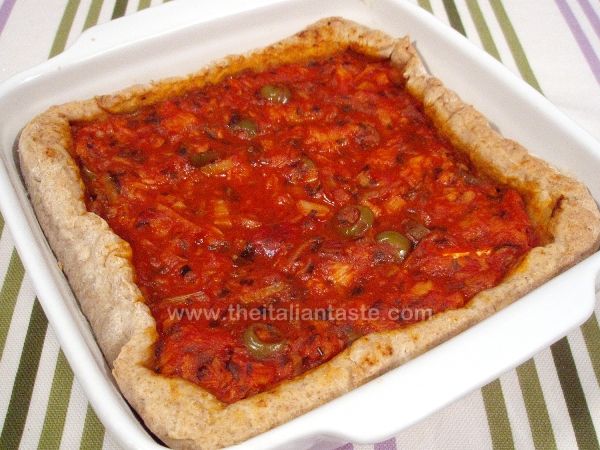 Torta salata con baccalà