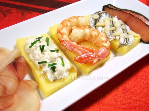 Assorted fish antipasto platter