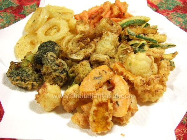Deep fried winter vegetables