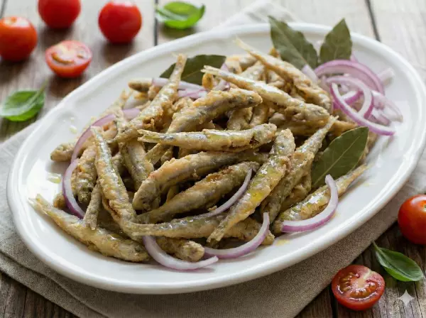 Fried and marinated fish