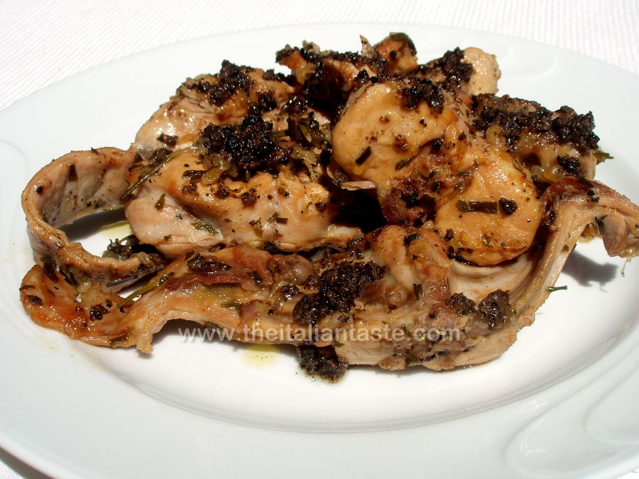 Rabbit with black truffle